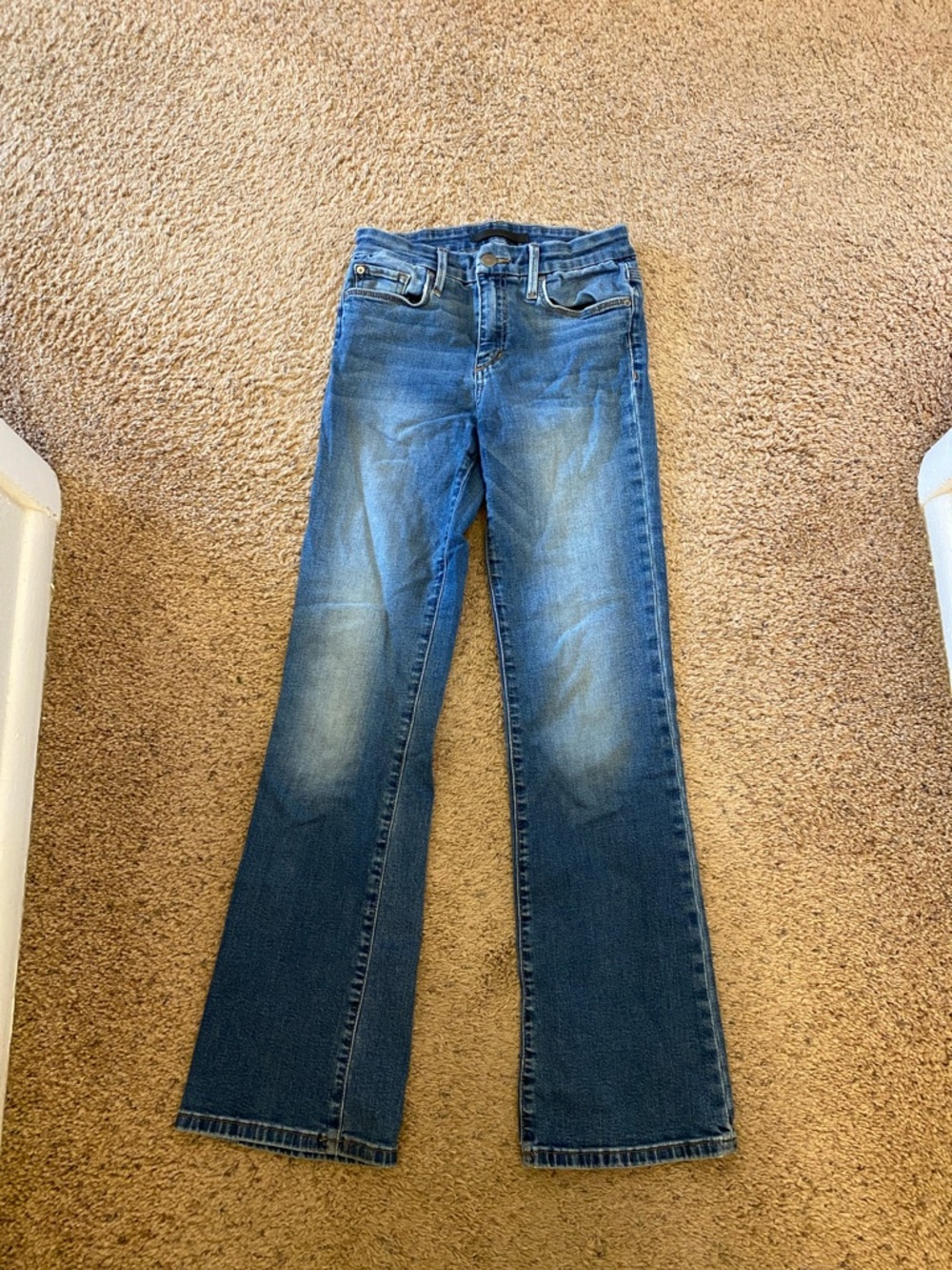 Women’s Blue Bootcut Jeans - Classic Mid Wash